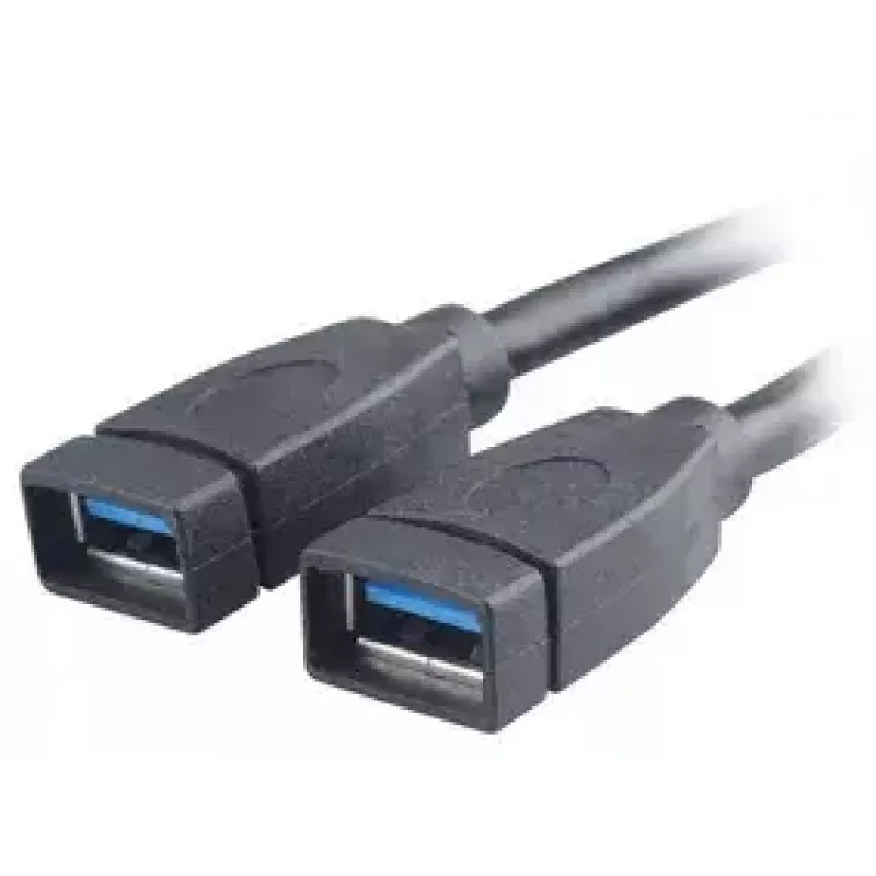 USB laidas 2 x USB A Akasa AK-CBUB09-15BK juodas