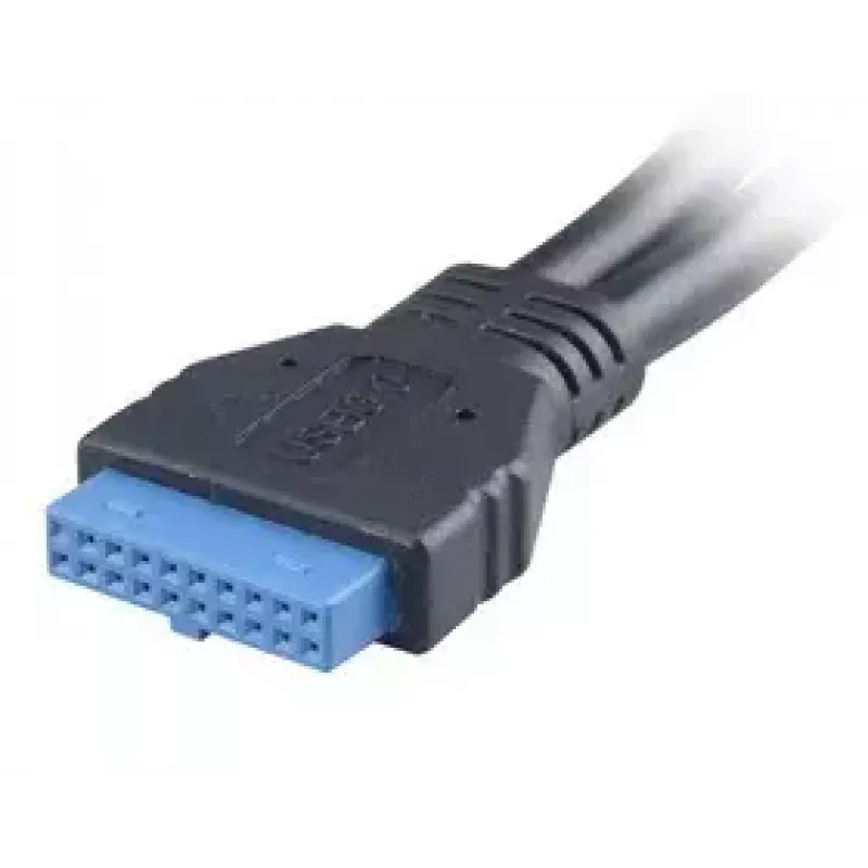 USB laidas 2 x USB A Akasa AK-CBUB09-15BK juodas