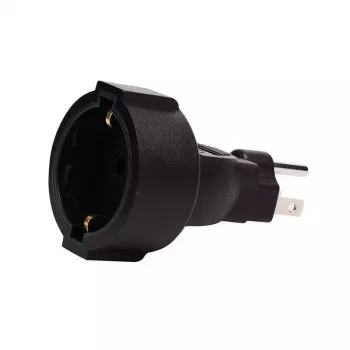 MicroConnect PETRAVEL3 kištukinis adapteris iš B tipo į F tipą, juodas