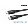 USB-C laidas Microconnect USB4CC2-240W 2m USB4 Gen 3x2 40 Gbit/s juodas