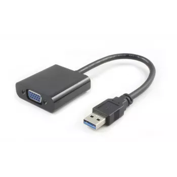 Microconnect USB3.0VGA USB grafinis adapteris 1920 x 1080 pikselių Juoda
