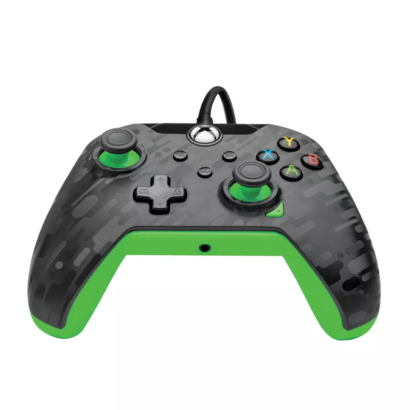 PDP Wired Controller: Neon Carbon, skirta Xbox ir Windows 10/11