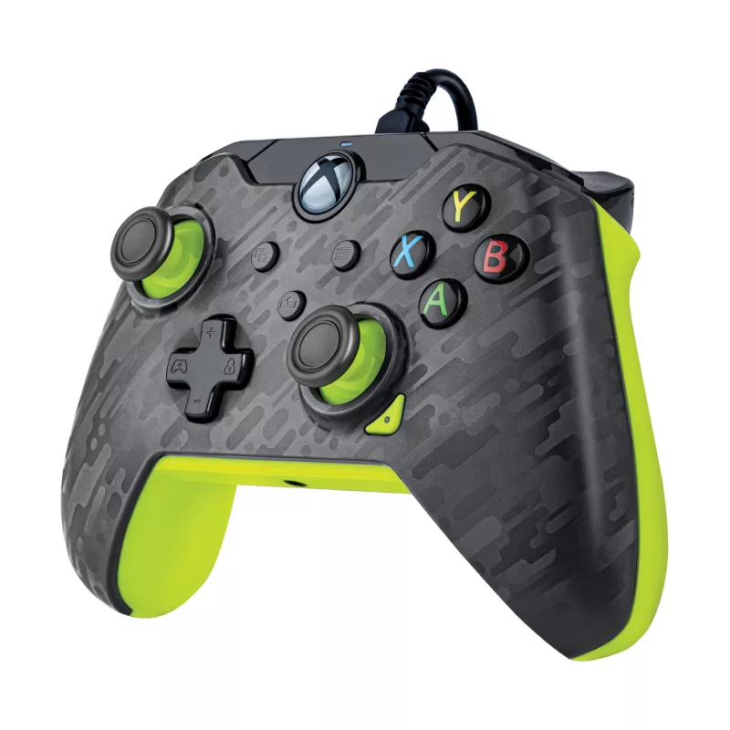 PDP Wired Controller: Electric Carbon – Xbox Series X|S, Xbox One, Xbox, Windows 10/11