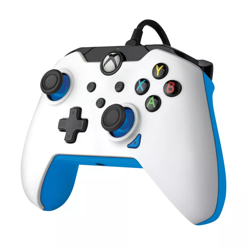 PDP Wired Controller: Ion White – Xbox Series X|S, Xbox One, Xbox, Windows 10/11