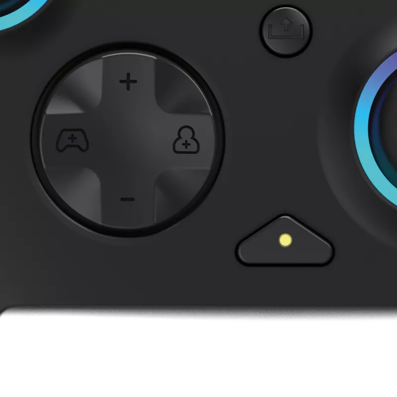 Žaidimų pultas PDP Afterglow Wave Black – laidinis USB Type‑C valdiklis, skirtas PC, Xbox One, Xbox Series S/X, 2,43 m laidas