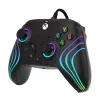 Žaidimų pultas PDP Afterglow Wave Black – laidinis USB Type‑C valdiklis, skirtas PC, Xbox One, Xbox Series S/X, 2,43 m laidas