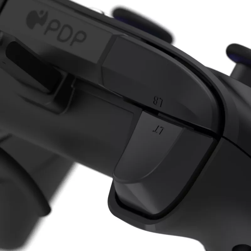 Žaidimų pultas PDP Afterglow Wave Black – laidinis USB Type‑C valdiklis, skirtas PC, Xbox One, Xbox Series S/X, 2,43 m laidas
