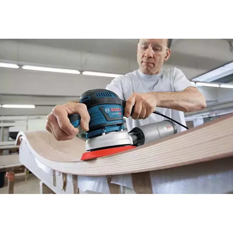 Bosch GEX 40-150 PROFESSIONAL Šlifuoklis diskinis 12000 aps/min 24000 OPM Juoda, Mėlyna, Pilka, Raudona 400 W