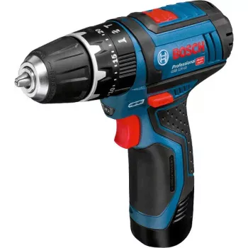 Bosch GSB 10,8-2-LI Professional gręžtuvas su smūginiu režimu, juodas, mėlynas, raudonas