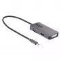 StarTech.com USB-C vaizdo adapteris, USB-C į HDMI DVI VGA, iki 4K 60Hz, aliuminis, kelių prievadų vaizdo adapteris, suderinamas su Thunderbolt 3/4, USB-C kelioninis adapteris