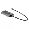 StarTech.com USB-C vaizdo adapteris, USB-C į HDMI DVI VGA, iki 4K 60Hz, aliuminis, kelių prievadų vaizdo adapteris, suderinamas su Thunderbolt 3/4, USB-C kelioninis adapteris