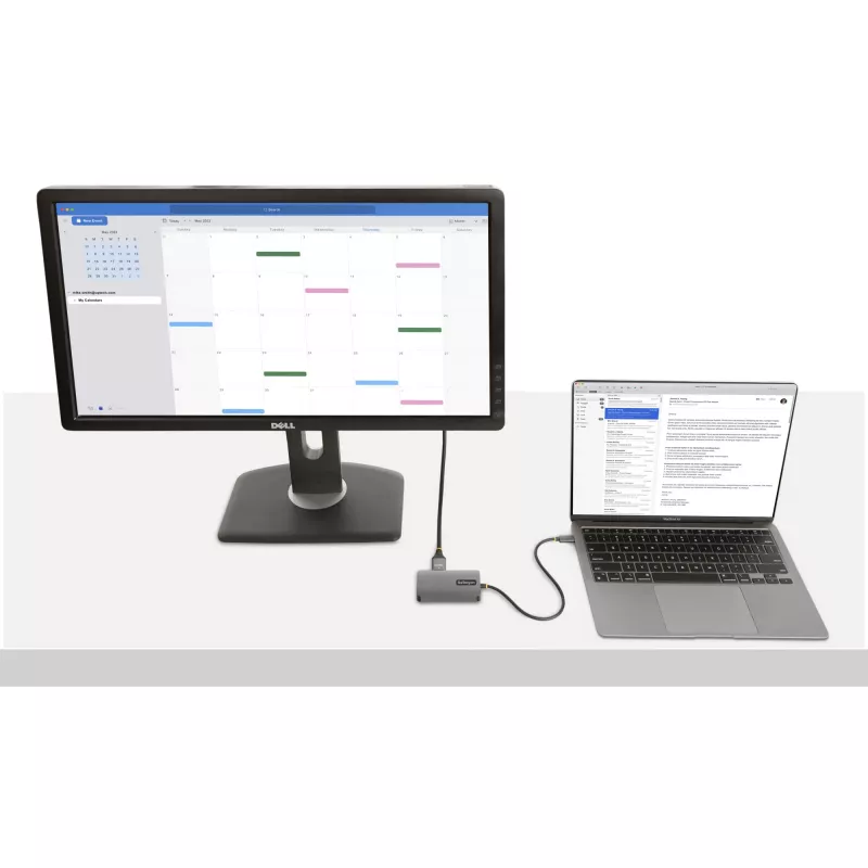 StarTech.com USB-C vaizdo adapteris, USB-C į HDMI DVI VGA, iki 4K 60Hz, aliuminis, kelių prievadų vaizdo adapteris, suderinamas su Thunderbolt 3/4, USB-C kelioninis adapteris