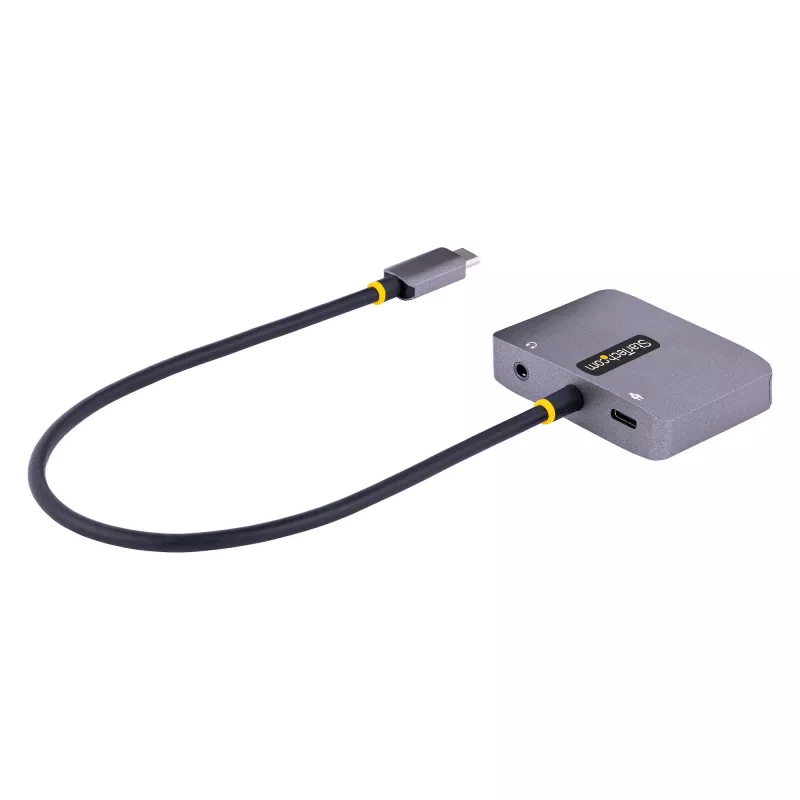 USB-C vaizdo adapteris StarTech.com, USB-C į HDMI ir VGA, 3,5 mm garsas, 4K 60Hz HDR, 100W PD perdavimas, suderinamas su Thunderbolt 3/4