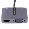 USB-C vaizdo adapteris StarTech.com, USB-C į HDMI ir VGA, 3,5 mm garsas, 4K 60Hz HDR, 100W PD perdavimas, suderinamas su Thunderbolt 3/4