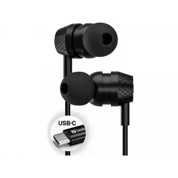 Ausinės Sandberg USB-C/A In-Earset su linijiniu mikrofonu