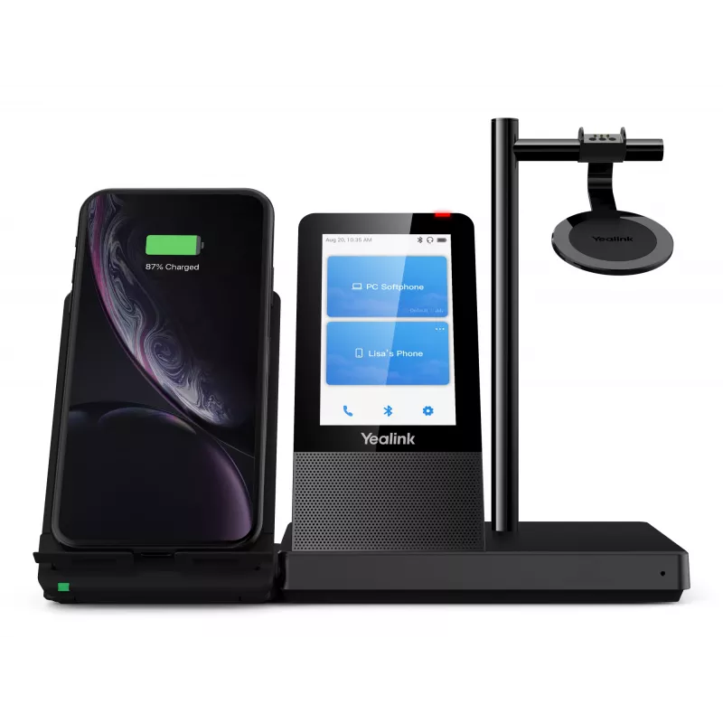 Yealink WH66 Mono belaidė DECT ausinė, juoda