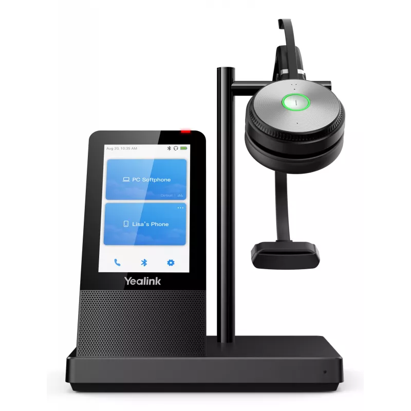 Yealink WH66 Mono belaidė DECT ausinė, juoda