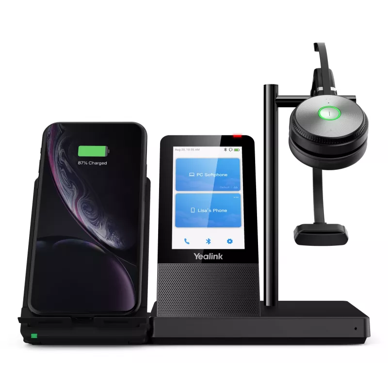 Yealink WH66 Mono belaidė DECT ausinė, juoda