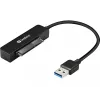 Sandberg USB 3.0 į SATA jungtis, juoda, 5 Gbit/s, 20 g, 77 mm, 18 mm, 193 mm