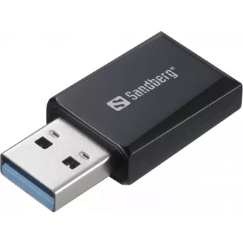 Mini WiFi adapteris Sandberg 1300 Mbit/s USB Type-A Dviejų juostų