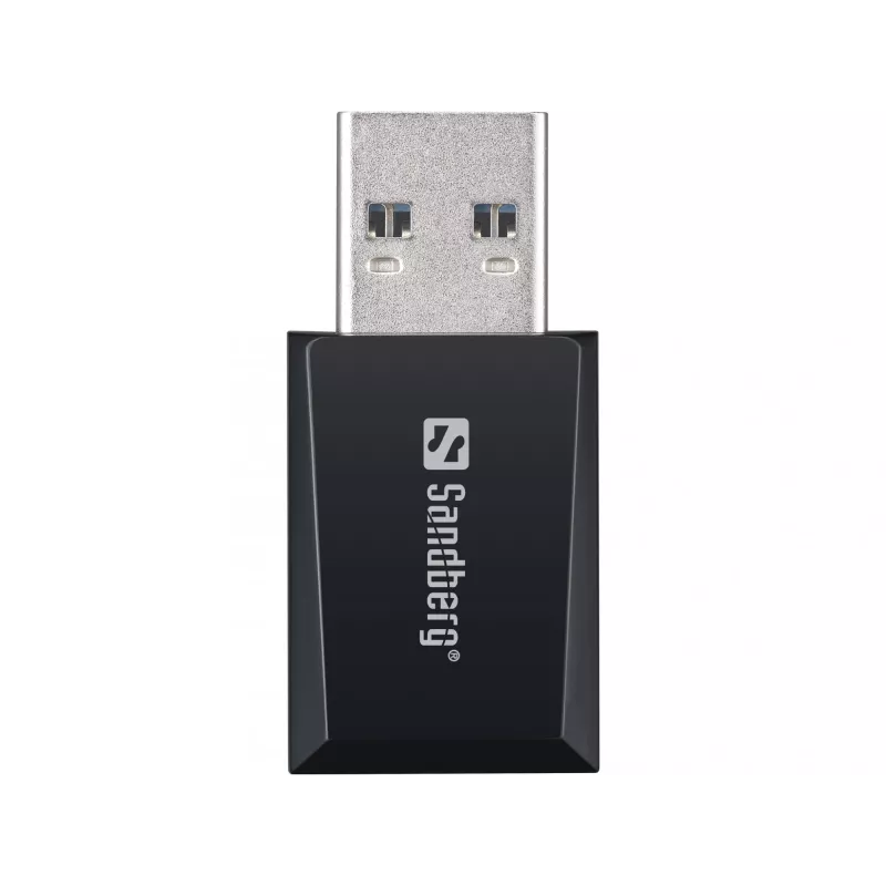 Mini WiFi adapteris Sandberg 1300 Mbit/s USB Type-A Dviejų juostų