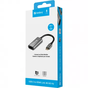 USB-C į HDMI adapteris 4K/60 Hz Sandberg 136-12