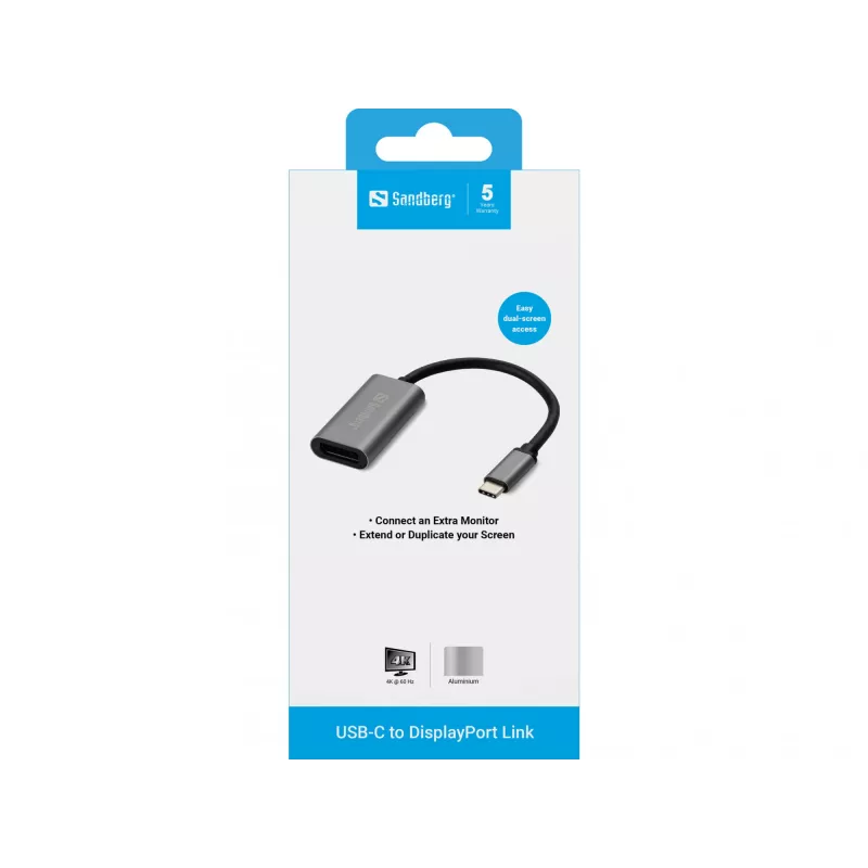 USB-C į DisplayPort adapteris Sandberg 136-19