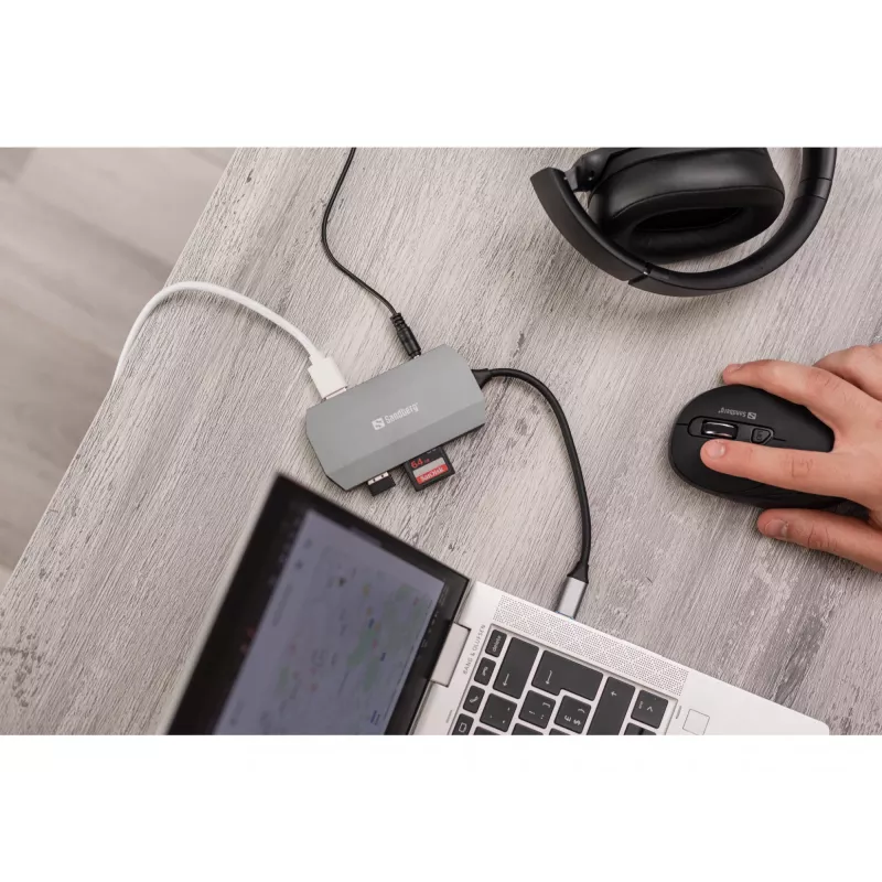 Sandberg USB-C 6in1 kelioninis dokas