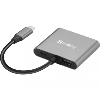 Sandberg USB-C Dock 2xHDMI+USB+PD Maksimali raiška 3840x2160