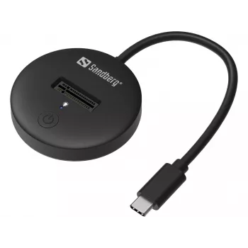 Sandberg USB 3.2 dokas M.2+NVMe SSD iki 4TB juodas