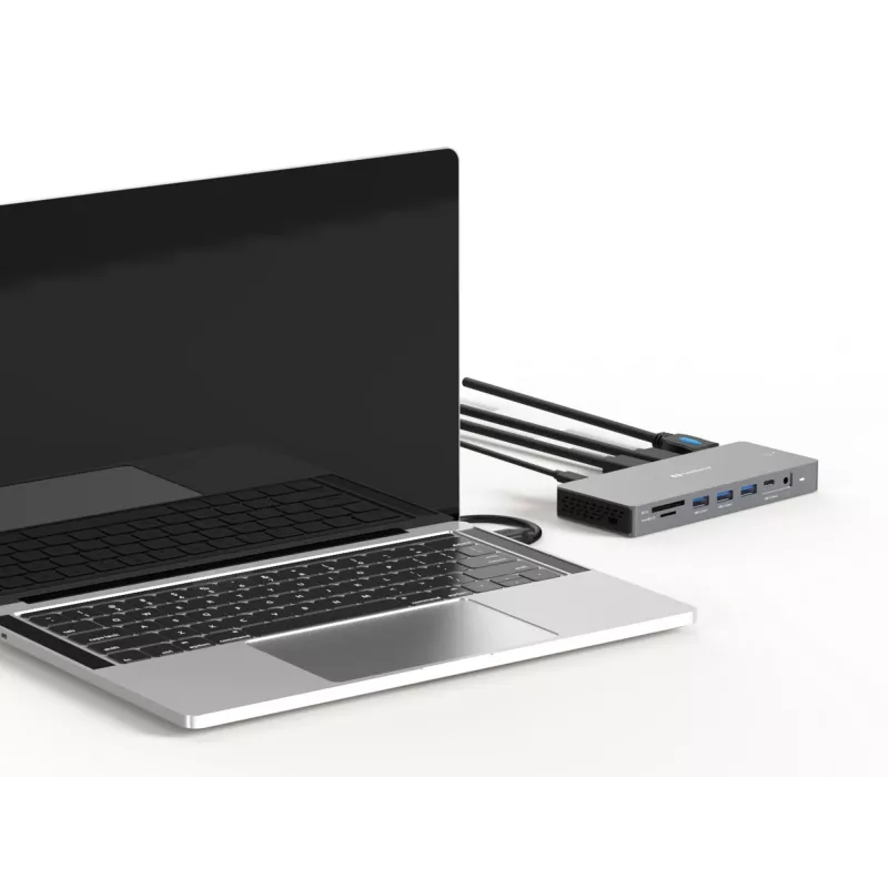 Sandberg USB-C 13-in-1 Docking Station Pro, laidinis, USB 3.2 Gen 1 Type-C