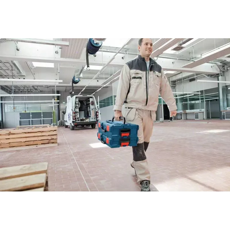 Bosch 1 600 A01 6NC laikymo dėžė, stačiakampė, ABS mėlyna