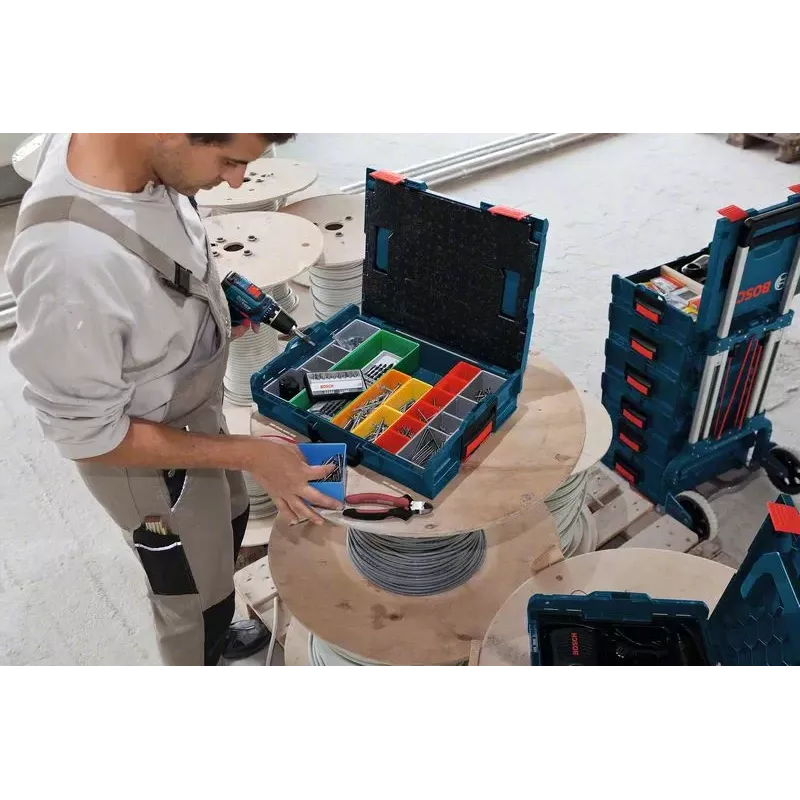 Bosch 1 600 A01 6NC laikymo dėžė, stačiakampė, ABS mėlyna