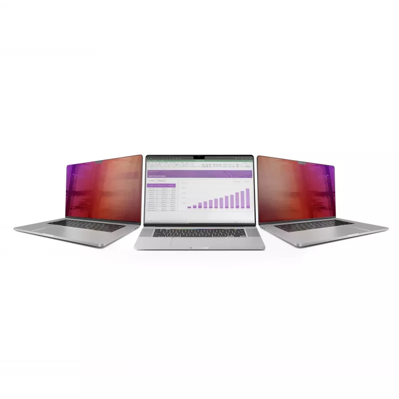 StarTech.com privatumo ekranas 16 colių MacBook Pro 21/23, auksinis filtras su sustiprinta privatumo apsauga, dvipusis ekrano apsauginis stiklas, +/- 30 laipsnių