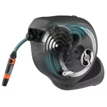 Sieninis žarnos ritė Gardena RollUp Automatic juoda pilka