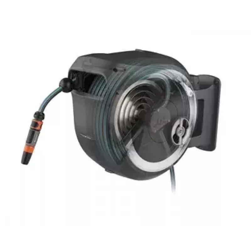 Sieninis žarnos rėmas Gardena RollUp Automatic juodai pilkas