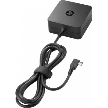 HP 45W USB-C G2 maitinimo adapteris, nešiojamam kompiuteriui, vidaus, 45 W, verslui, juodas, 62 mm