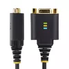 StarTech.com 1ft (30cm) USB į Null Modem nuoseklųjį adapterio kabelis, COM išlaikymas, FTDI, USB-A į DB9 RS232, keičiamos DB9 veržlės/varžtai, Windows/macOS/Linux