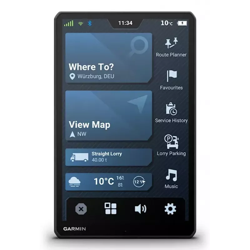 Navigatorius Garmin dēzl LGV1020 10,1 colio TFT lietiminis ekranas 32GB Juodas