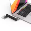 Saugos kabelio spyna Compulocks CL02H dviguba galvutė spiralinis T-bar