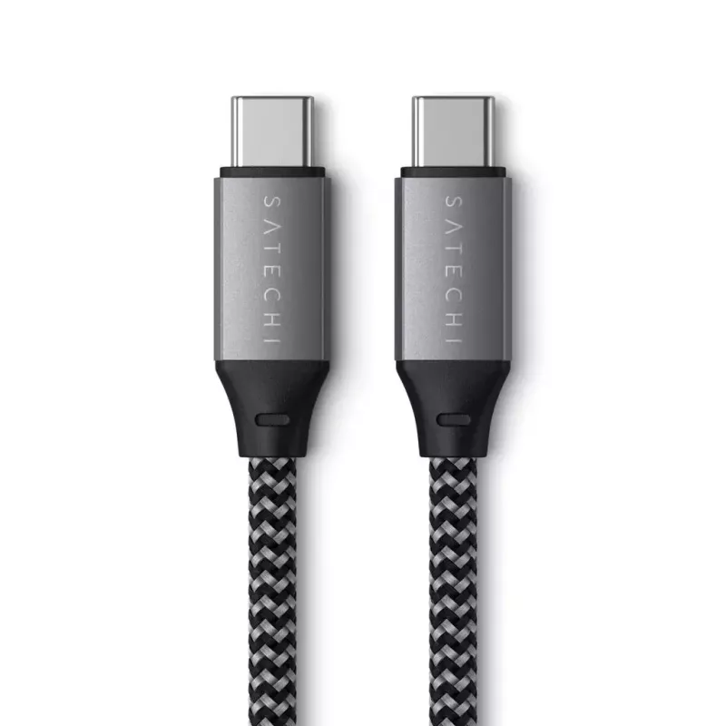 USB C laidas Satechi ST-TCC2MM — 2 m, juodai pilkas, 0.48 Gbit/s