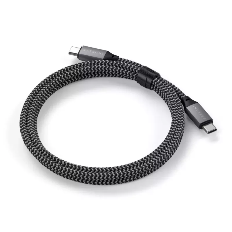 USB C laidas Satechi ST-TCC2MM — 2 m, juodai pilkas, 0.48 Gbit/s