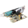 StarTech.com 2 prievadų PCI Express serijinė kortelė, dviejų prievadų PCIe į RS232 (DB9) serijinė kortelė, 16C1050 UART, standartiniai arba žemo profilio laikikliai, COM išlaikymas, skirta Windows ir Linux