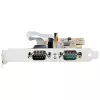 StarTech.com 2 prievadų PCI Express serijinė kortelė, dviejų prievadų PCIe į RS232 (DB9) serijinė kortelė, 16C1050 UART, standartiniai arba žemo profilio laikikliai, COM išlaikymas, skirta Windows ir Linux