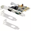 StarTech.com 2 prievadų PCI Express serijinė kortelė, dviejų prievadų PCIe į RS232 (DB9) serijinė kortelė, 16C1050 UART, standartiniai arba žemo profilio laikikliai, COM išlaikymas, skirta Windows ir Linux