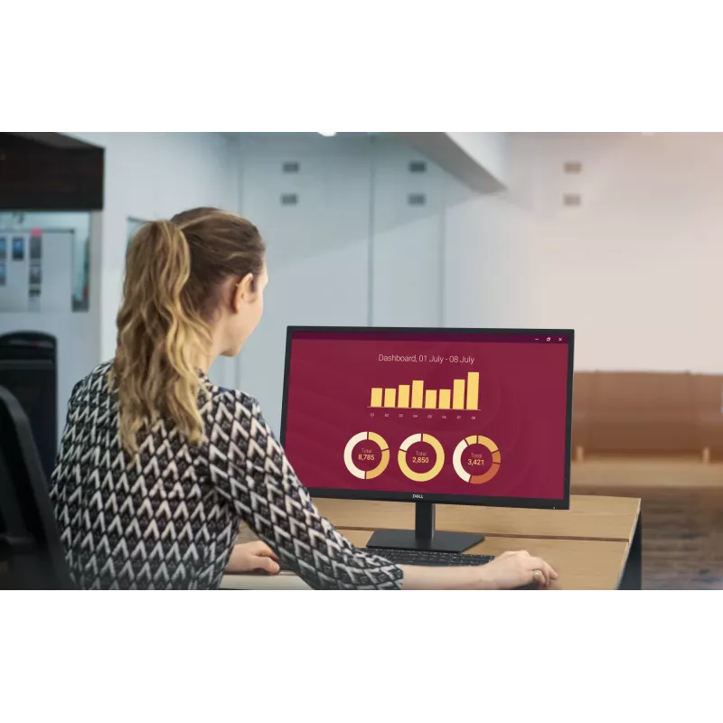 DELL E2725H 27 colių Full HD LED monitorius, juodas