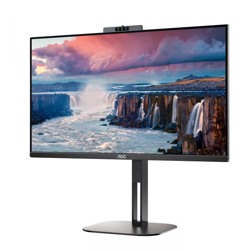 Monitorius AOC V5 24V5CW/BK 23.8 colių Full HD IPS su USB-C ir integruota kamera