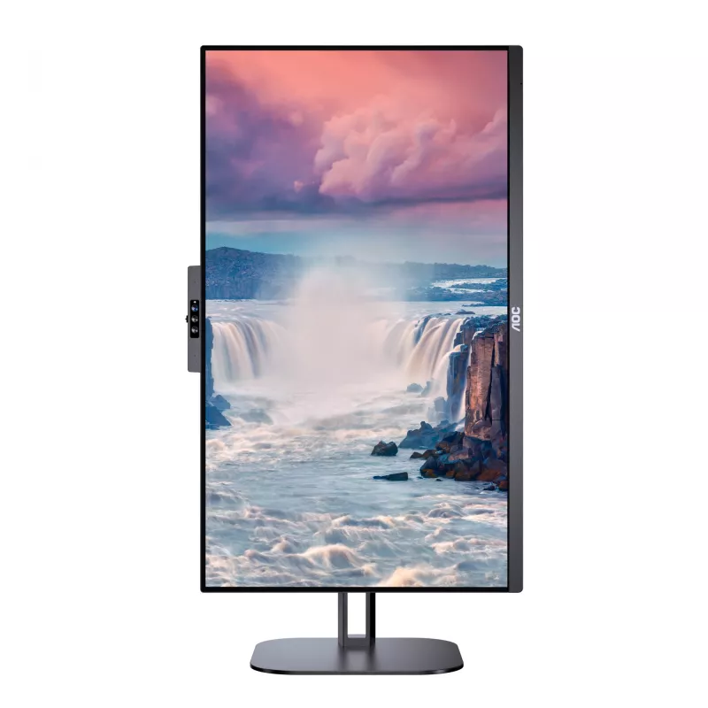 Monitorius AOC V5 24V5CW/BK 23.8 colių Full HD IPS su USB-C ir integruota kamera