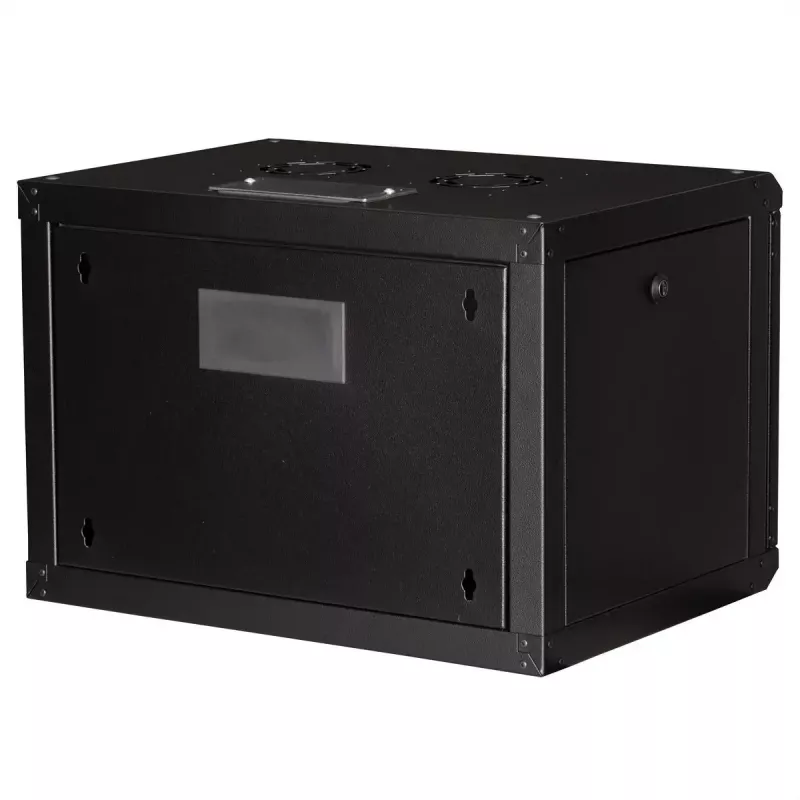 ROLINE 19 colių sieninis stovas Pro 7U, 600x450 mm PxG, juodas, su raktiniu užraktu, IP20