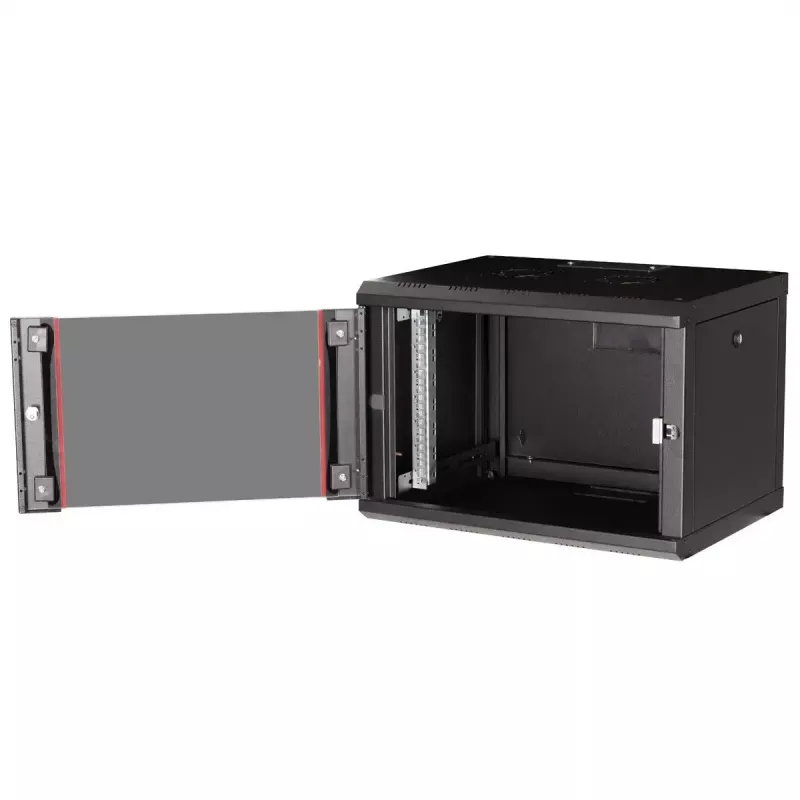 ROLINE 19 colių sieninis stovas Pro 7U, 600x450 mm PxG, juodas, su raktiniu užraktu, IP20